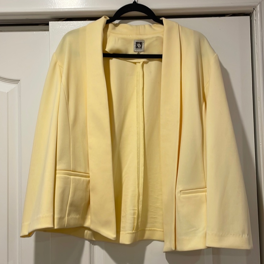 Yellow Anne Klein Blazer